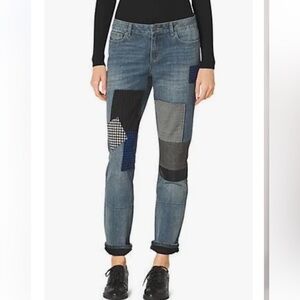 Michael Kors ‘Sexy Boyfriend” Patchwork Jeans